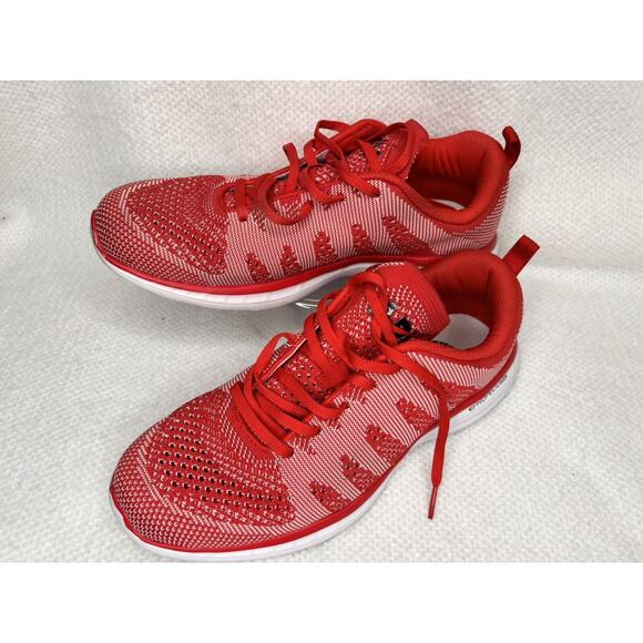 APL Mens Techloom Propeplum Red Mesh sneaker shoes Mens Sz 8.5 - Picture 1 of 10